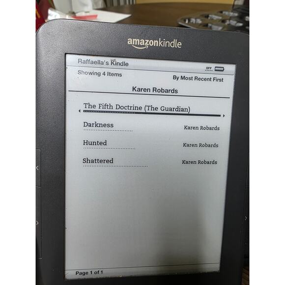 Amazon Kindle Keyboard 3, Wi-Fi, 6" 4GB, D00901 3rd Generation 85 Books - Picture 10 of 16